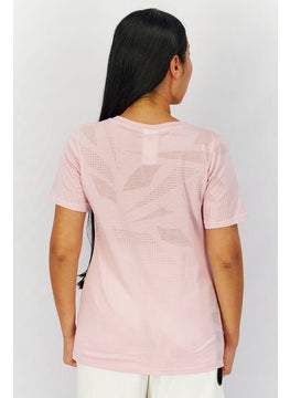 Reebok Women Sportswear Fit Short Sleeve Burnout T-shirt, Pink  - Image 2
