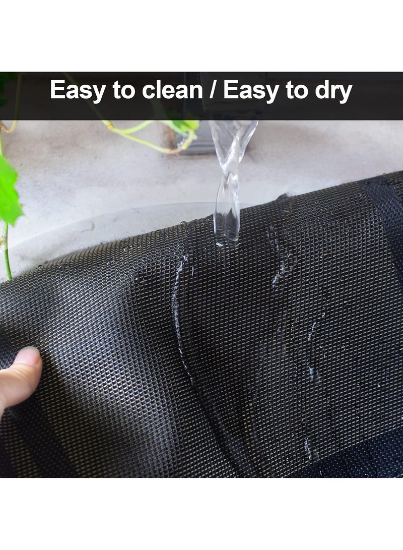 FASHION HOME أغطية طاولة للمطبخ طاولة الطعام مقاومة للحرارة مضادة للانزلاق قابلة للغسل أغطية طاولة PVC سهلة التنظيف أغطية عشاء من الفينيل المنسوجة 4/6 عبوات - Image 4