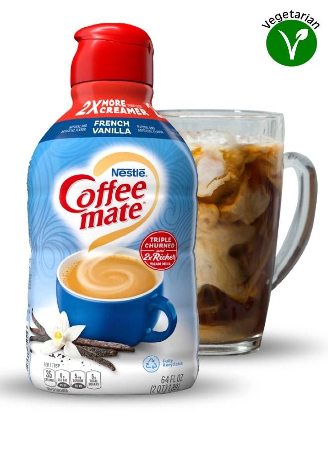 Nestle - Coffee mate French Vanilla Liquid Coffee Creamer 1.89L - Image 1