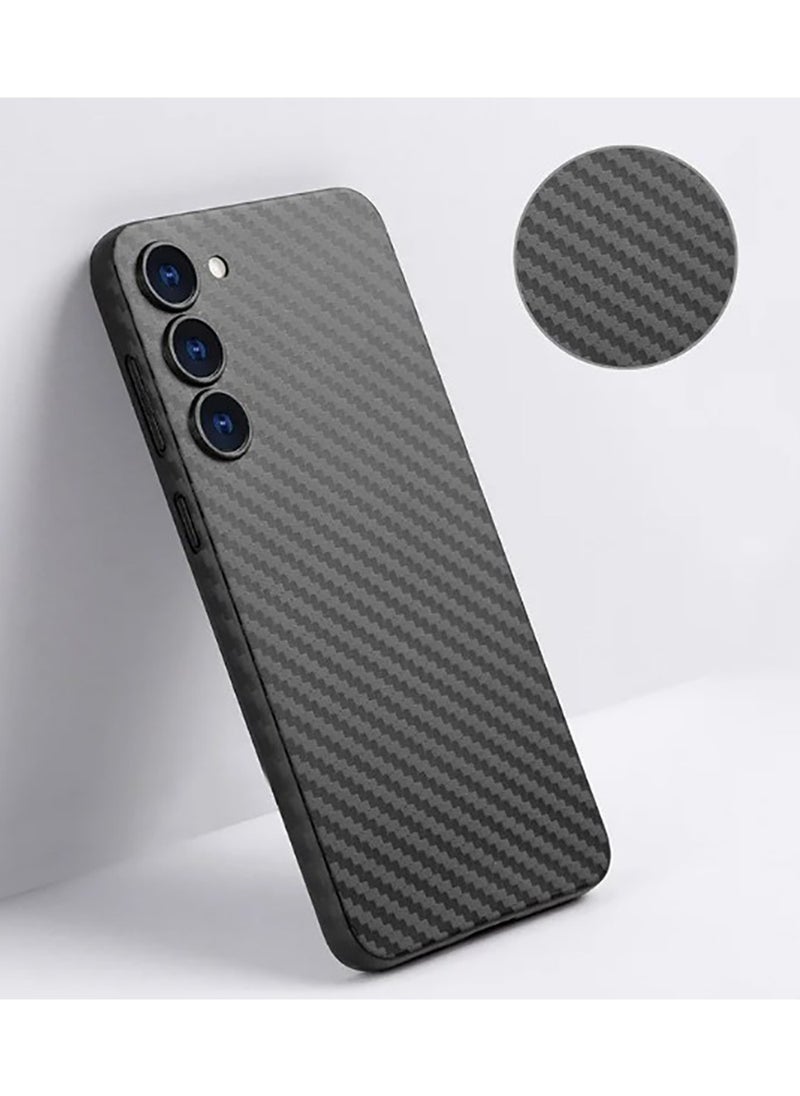 Generic Carbon Fiber Texture Ultra Light Ultra Thin Protective Case Cover for Samsung Galaxy S24 Plus (Black)  - Image 3