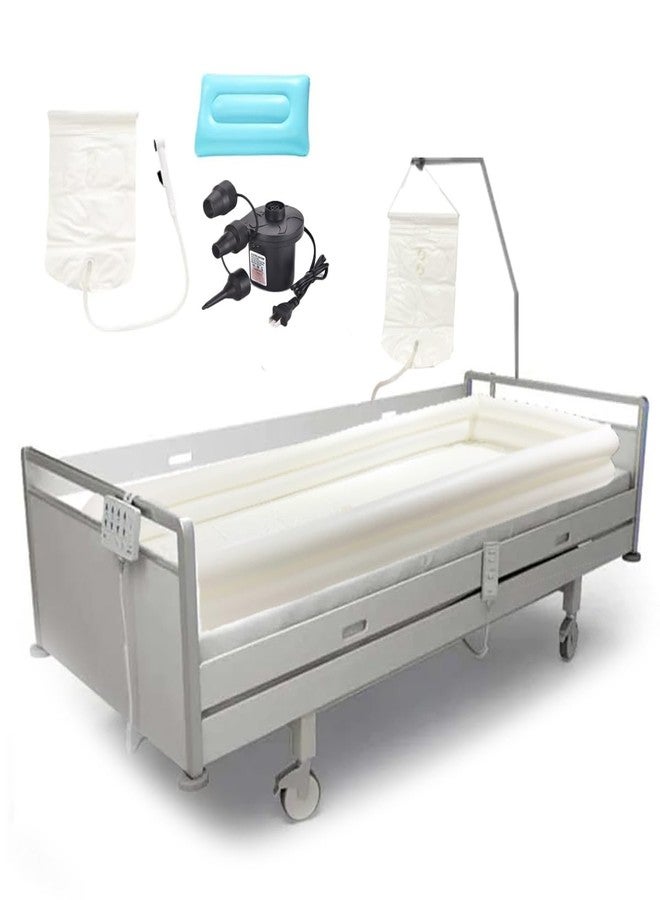 MUROCEA Inflatable Shower Bathtub System - Bath Basin Kit for Bedridden Disabled Elderly Pregnancy, Adult in Bed Assistive Aid with 2.1 Gal Water Bag - Image 1