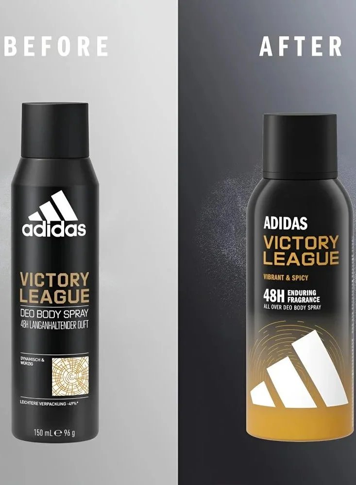 Adidas  Victory League Vibrant & Spicy Deodorant Body Spray 150ml for Men | Best Price UAE