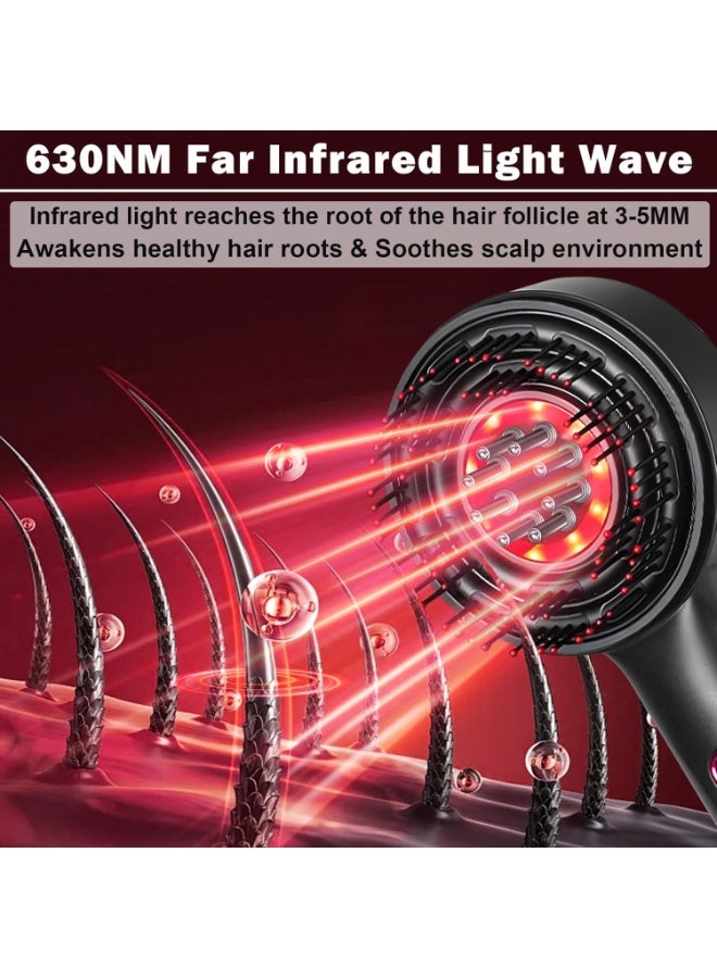 كيلا جهاز تدليك فروة الرأس 3 في 1، أداة توزيع زيت نمو الشعر، فرشاة كهربائية لفروة الرأس للاستخدام المنزلي، جهاز تدليك كهربائي للرأس مقاوم للماء بدرجة IPX7 - Image 2