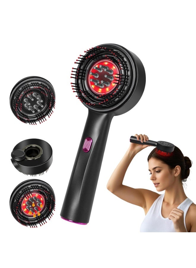 كيلا جهاز تدليك فروة الرأس 3 في 1، أداة توزيع زيت نمو الشعر، فرشاة كهربائية لفروة الرأس للاستخدام المنزلي، جهاز تدليك كهربائي للرأس مقاوم للماء بدرجة IPX7 - Image 1