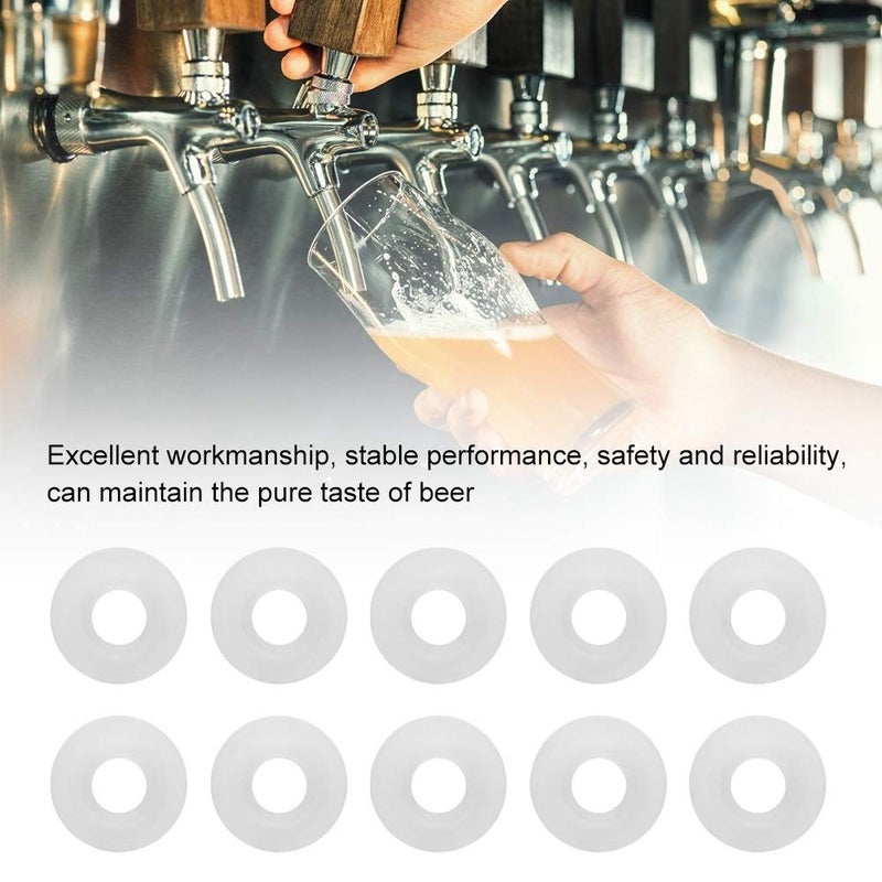 TOPINCN 25Pcs Beer Swing Bottle Gaskets Soft Silicone Rubber Gasket Seals Swing Top Bottles Gasket Home Brew Accessories - Image 2