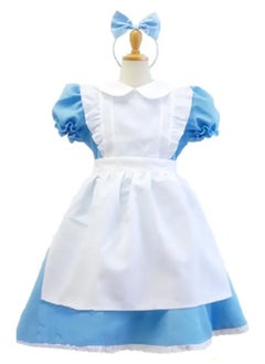 Brain Giggles Brain Giggles Alice in Wonderland Dress for Girls Cosplay Dress Up - Large  - Image 3