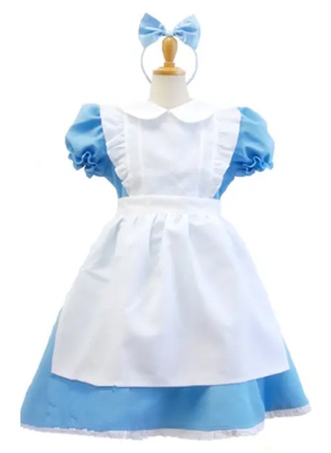 Brain Giggles Brain Giggles Alice in Wonderland Dress for Girls Cosplay Dress Up - Large  - Image 3