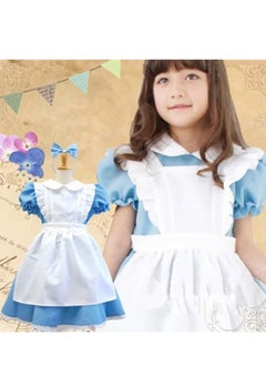 Brain Giggles Brain Giggles Alice in Wonderland Dress for Girls Cosplay Dress Up - Large  - Image 4