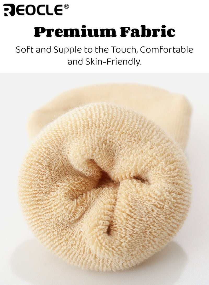 REOCLE Baby's Non-Slip Socks with Gripper Sole and Soft Cuff Design Learning Walking Socks with Loose Fit for Infants Toddlers - Image 3