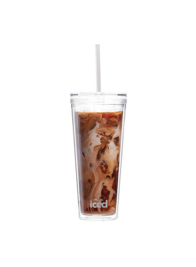 Mr. coffee كوب مثلج من مستر كوفي، 22 أونصة، مع غطاء وقشة، شفاف - Image 2