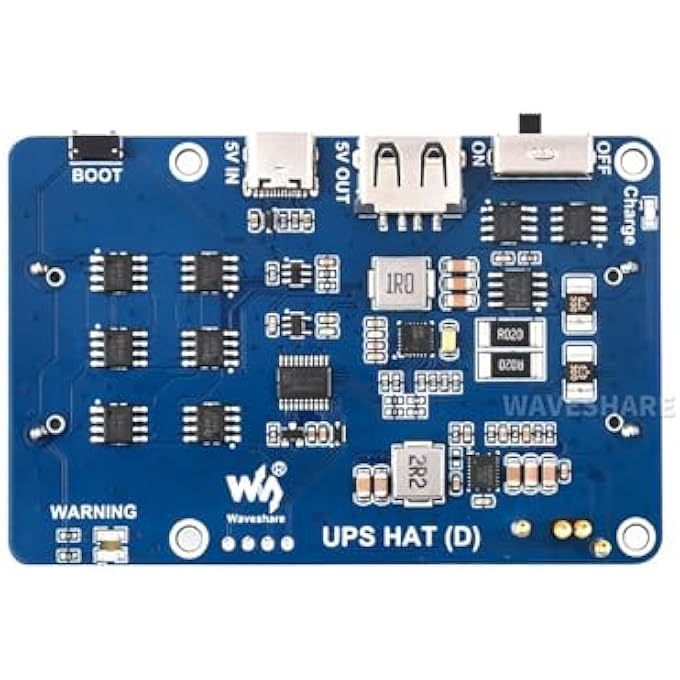 UPS HAT (D) FOR RASPBERRY PI 4B 3B+ 3B, ETC SUPPORTS 21700 LI BATTERY (NOT INCLUDED) POGO PINS CONNECTOR CHARGING AND POWER OUTPUT AT THE SAME TIME 5V - Image 2