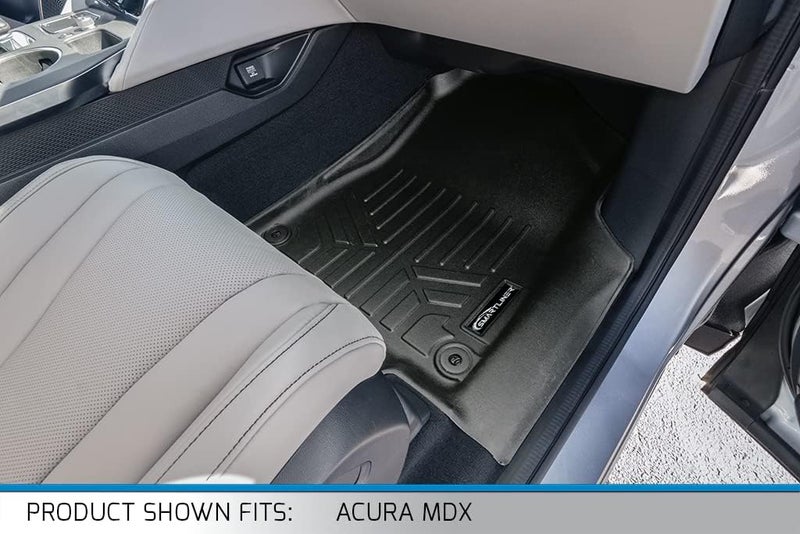 SMARTLINER Custom Fit All Weather 3 Row Floor Mats and Cargo Liner Set for 2022-2023 Acura MDX - Black - Image 3