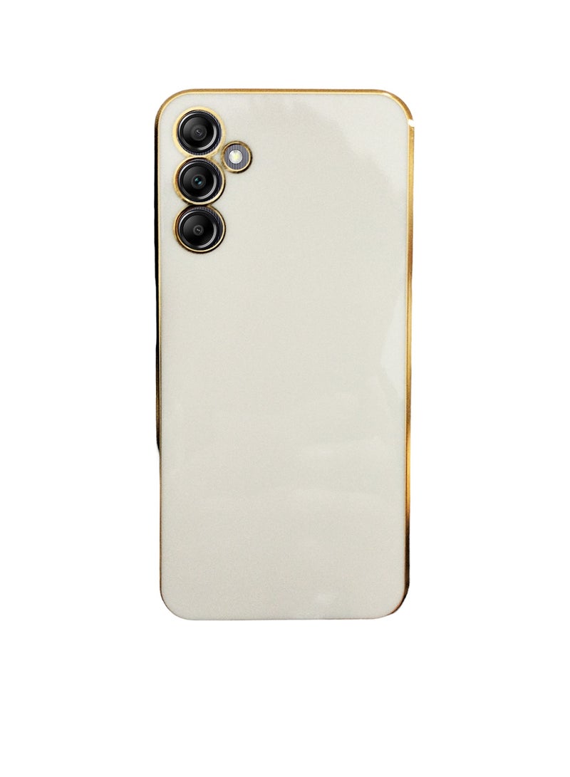 متوافق مع حافظة سامسونج جالاكسي A14 من السيليكون، وملحقات مقاومة للصدمات، حافظة هاتف سامسونج A14، غطاء أبيض واقٍ نحيف (أبيض)