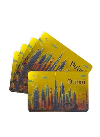Premium 24K Gold Foil Waterproof Dubai Playing Cards Deck featuring iconic Dubai skyline designs and vibrant colors. Durable, stylish, and perfect for travel, return gifts, party favours, collectors, and special occasions. - view 3