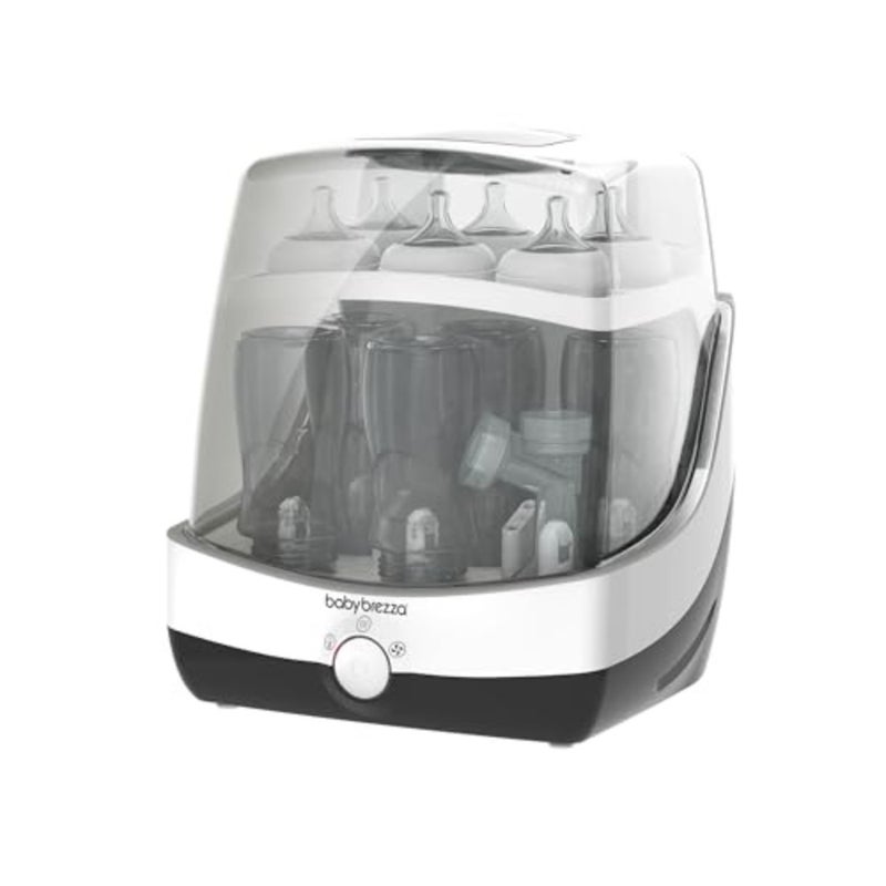 Baby Brezza 10 Minute Baby Bottle Sterilizer + Dryer - Superfast Electric Steam Sterilization - Universal Sterilizing for All Bottles, Pacifiers + Breast Pump Parts - Image 1