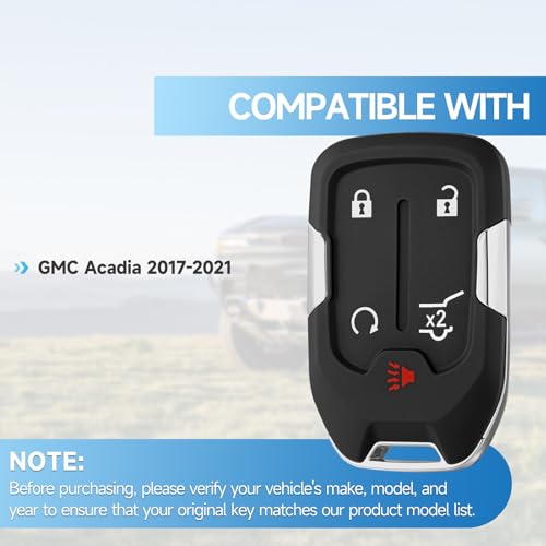 LYFUCESS Key Fob Replacement Fits for GMC Acadia 2017 2018 2019 2020 2021 Smart Proximity Keyless Entry Remote Control 433 Mhz FCC:HYQ1EA P/N:13508275 - Image 3