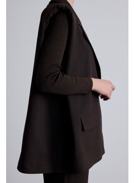 Manuka Wide Shoulder Vest Bitter Brown  - Image 4