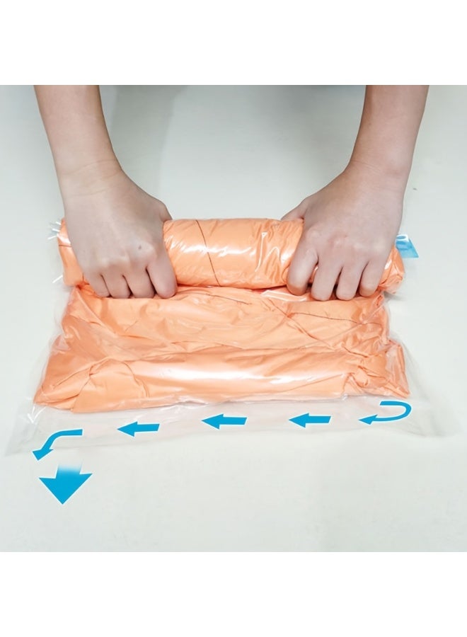 حقيبة تخزين مفرغة من 9 قطع، حقيبة ضغط للسفر موفرة للمساحة، متعددة الأغراض، سحاب، مناسبة للأمتعة والرحلات البحرية وأساسيات التخييم، قابلة لإعادة الاستخدام وسهلة التعبئة (3 كبيرة + 3 متوسطة + 3 صغيرة) - Image 3