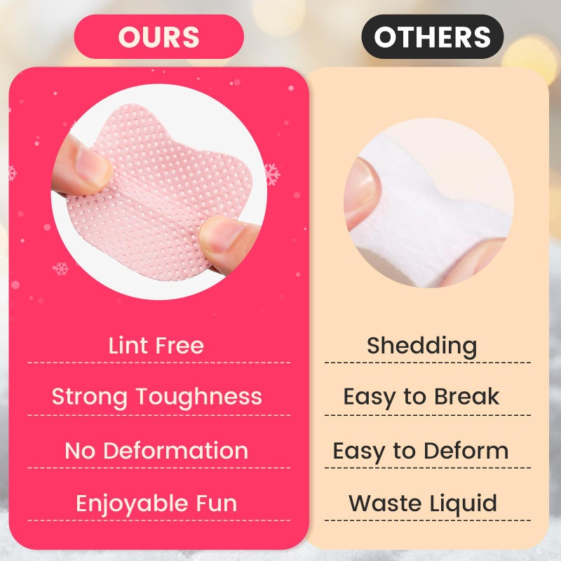 Corconess 400PCS Lint Free Nail Wipes With Dispenser - Gel Nail Polish Remover Wipes With 100% Pure Acetone Dispenser,No Lint Wipe With 1PCS 120ml Acetone Pump Empty Bottle Nail Supplies - Image 3