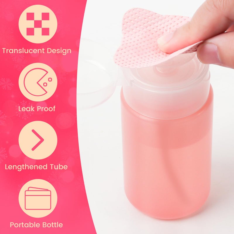 Corconess 400PCS Lint Free Nail Wipes With Dispenser - Gel Nail Polish Remover Wipes With 100% Pure Acetone Dispenser,No Lint Wipe With 1PCS 120ml Acetone Pump Empty Bottle Nail Supplies - Image 4
