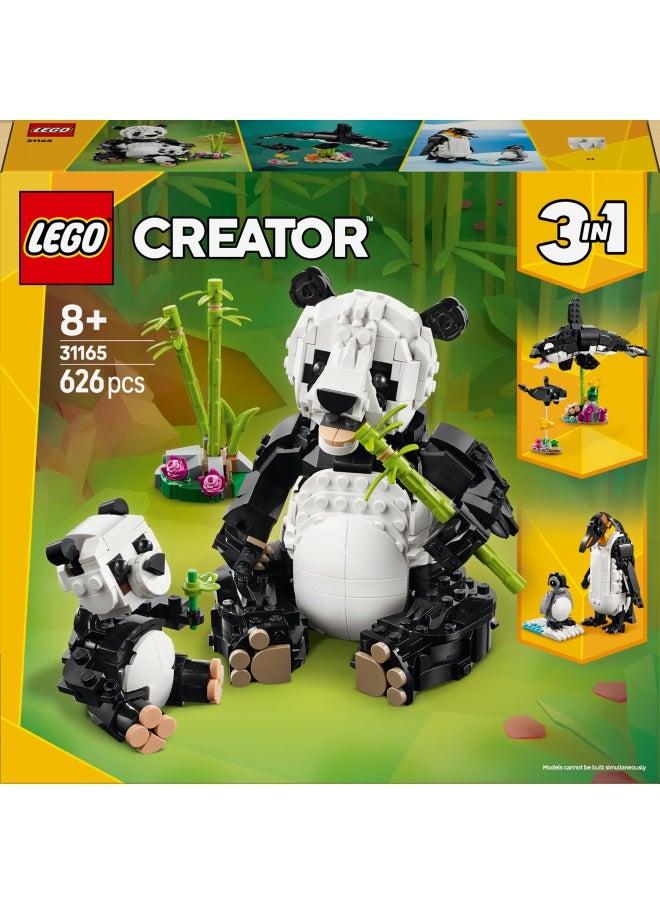 LEGO Creator 3in1 Wild Animals: Panda Family Toy Playset 31165 (626) Pieces  - Image 2