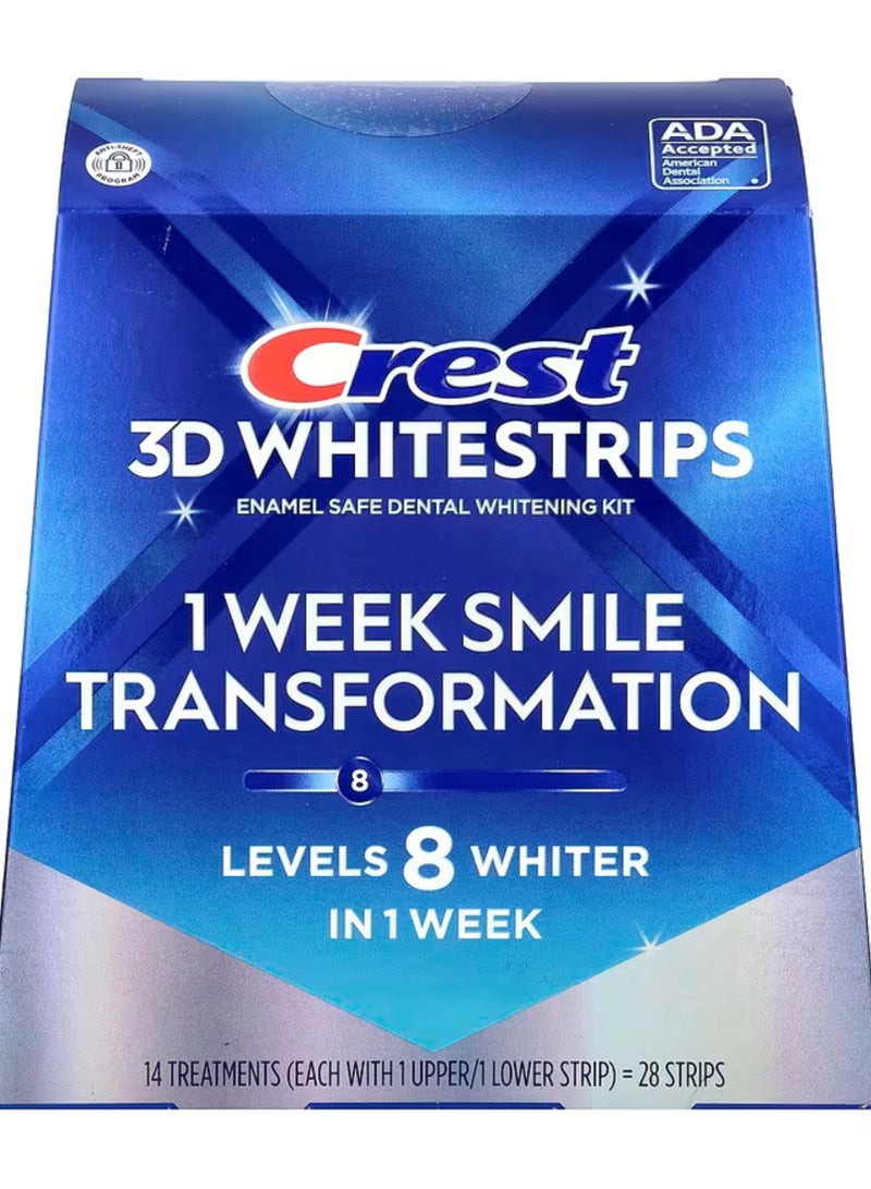 Crest, 3D Whitestrips , Dental Whitening Kit, 28 Strips - Image 1
