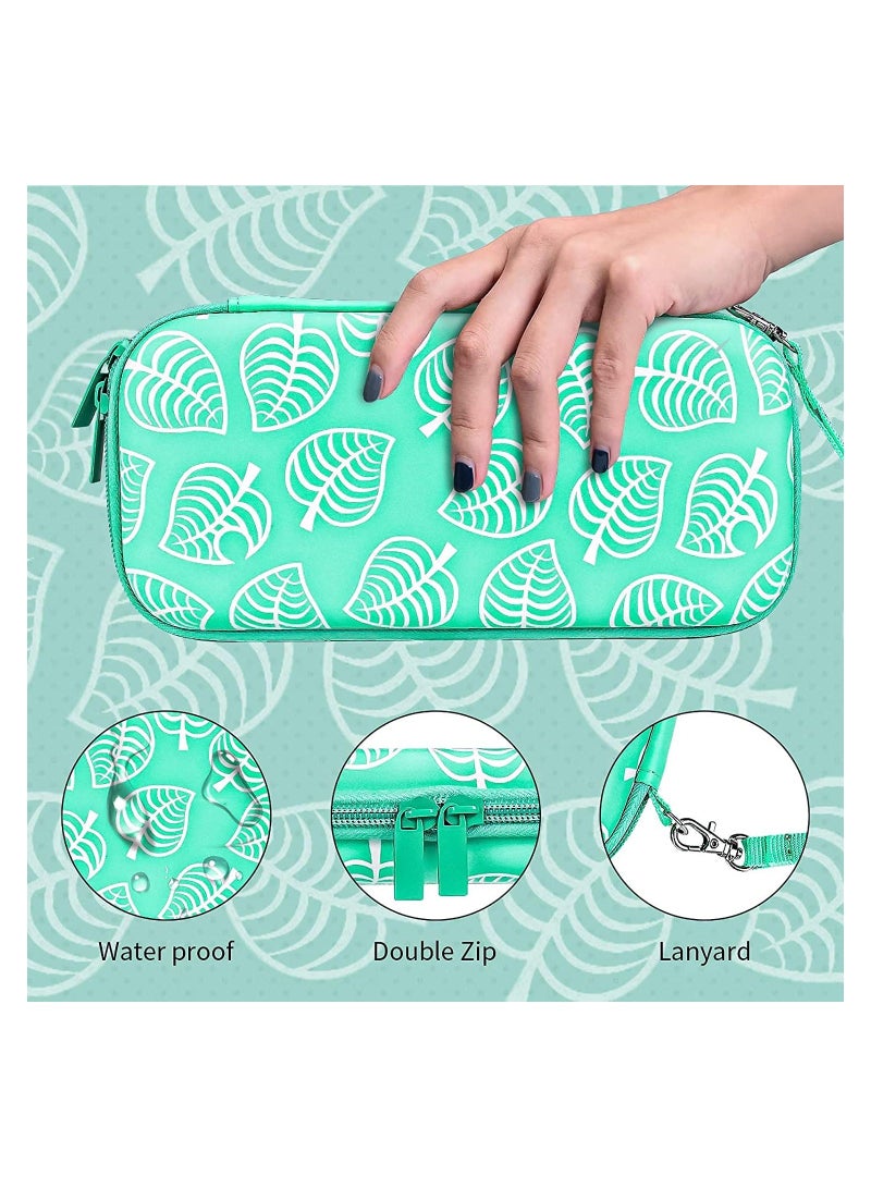 Switch Lite Carrying case-Newest Animal Crossing Turquoise Sires Hardshell Pouch Bag for Nintendo Switch Lite Console & Accessories with 8 Game Cartridges - Image 3