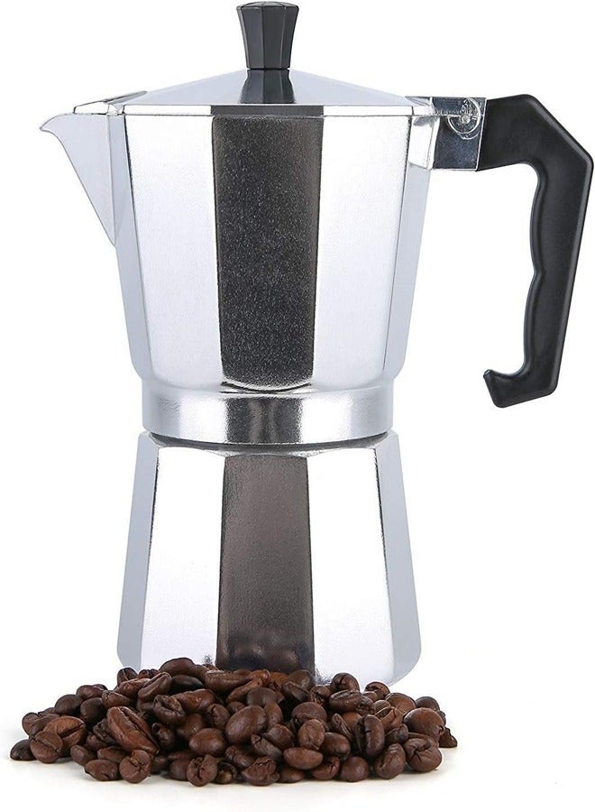 ATM Turkish Coffee Maker Italian Espresso Moka Coffee Pot Octagonal For Coffee Lover Aluminum 6 Cups 300Ml - Image 1