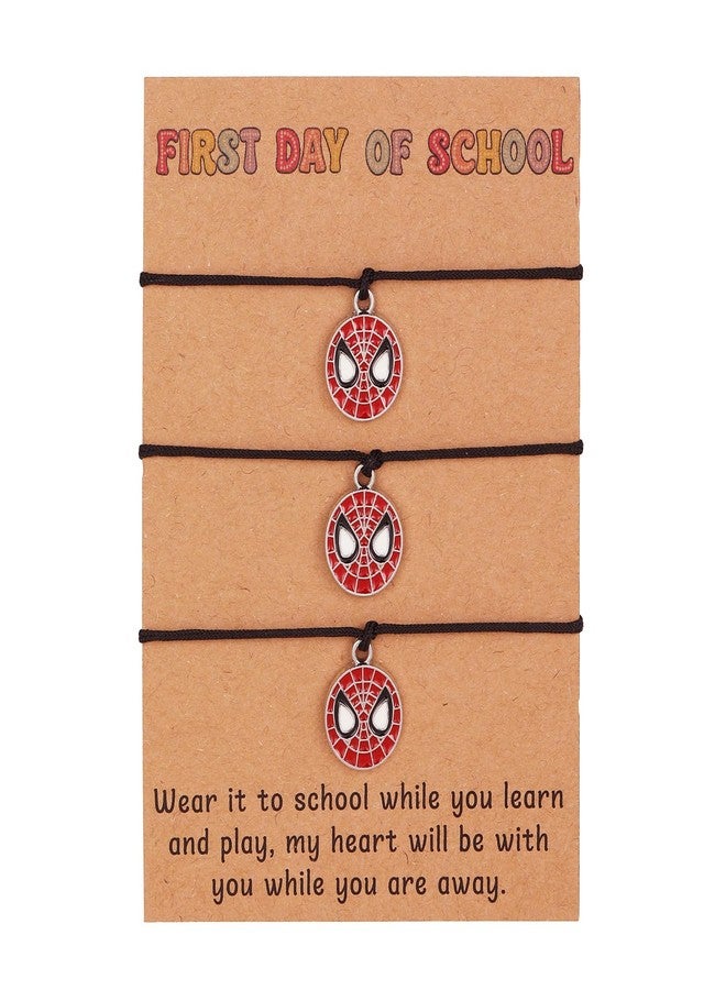 GINAZL Back to School Gifts jewelry Matching Spider Bracelets first day of School bracelet Matching Wish Bracelets Set (3Z) - Image 1