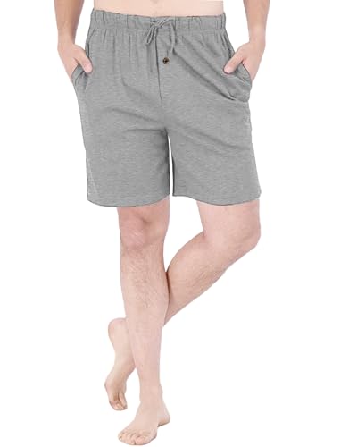 Andrew Scott Men's Lounge Shorts | Drawstring & Pockets Cotton PJ-Sleep Short Bottoms | Multi Packs - Image 2