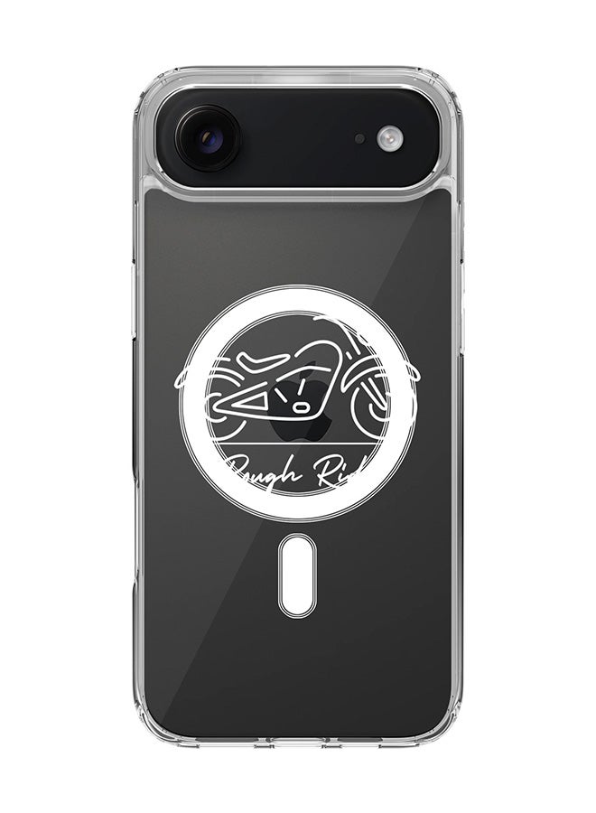 Stylizedd Classic Clear MagSafe Case for iPhone 17 Air , Hybrid Soft Case Flexible Edges Anti Drop TPU PC Gel Thin Transparent Cover [ Designed for iPhone 17 Air ] - Rough Rider