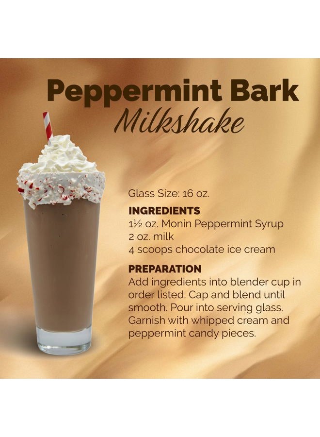 Monin Peppermint Syrup, Cool Tingle of Candy Cane, Natural Flavors, Great for Cocoas, Mochas, Smoothies, and Sodas, Non-GMO, Gluten-Free (1 Liter) - Image 5