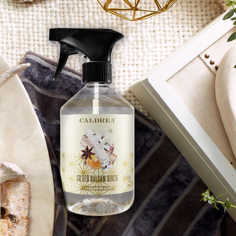 Caldrea Multi-surface CounterTop Spray Cleaner, Made With Vegetable Protein Extract, Gilded Balsam Birch Scent, 16 Oz - Image 2