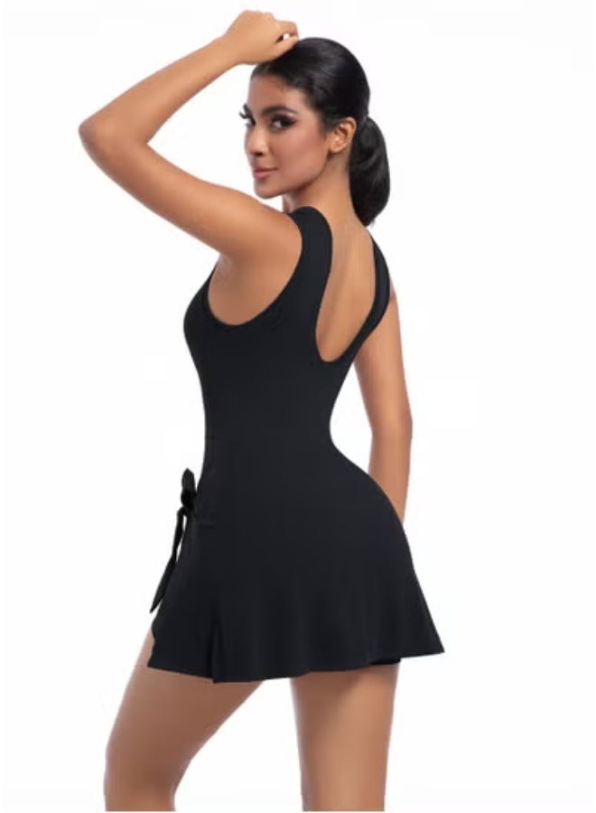 RedMapleTEK Tennis Skirt Yoga Wear Tank Top All-in-One Fitness Wear Golf Dress  - Image 2