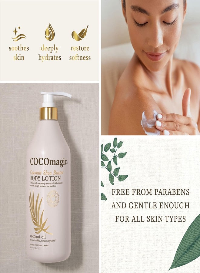 Cocomagic Coconut Shea Butter Body Lotion | Deeply Hydrating & Non-Greasy Moisturizer for Soft, Smooth Skin | Paraben-Free & Gentle for All Skin Types (32 Fl Oz) - Image 4