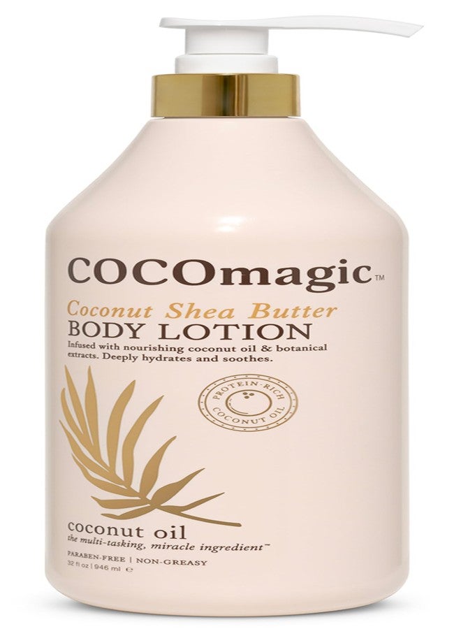 Cocomagic Coconut Shea Butter Body Lotion | Deeply Hydrating & Non-Greasy Moisturizer for Soft, Smooth Skin | Paraben-Free & Gentle for All Skin Types (32 Fl Oz) - Image 1