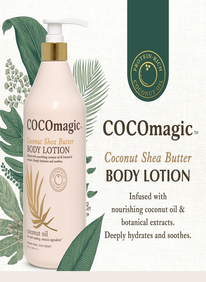 Cocomagic Coconut Shea Butter Body Lotion | Deeply Hydrating & Non-Greasy Moisturizer for Soft, Smooth Skin | Paraben-Free & Gentle for All Skin Types (32 Fl Oz) - Image 3