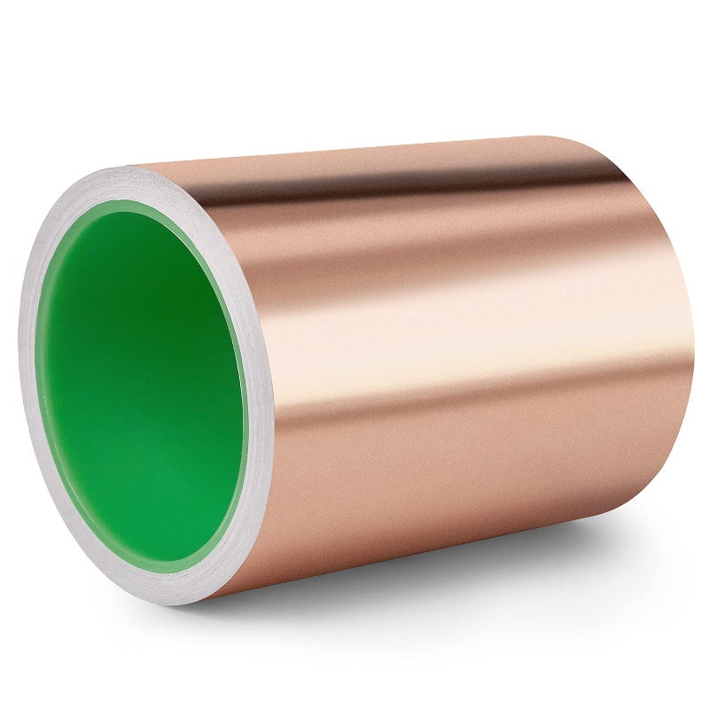 Meideal Meideal Copper Foil Tape (6inch X 33 FT) with Dual Conductive Adhesive Copper Tape for Guitar, Electrical Repairs, Arts & Crafts, Stained Glass, Paper Circuits, Soldering, Grounding, Home Decor  - Image 2