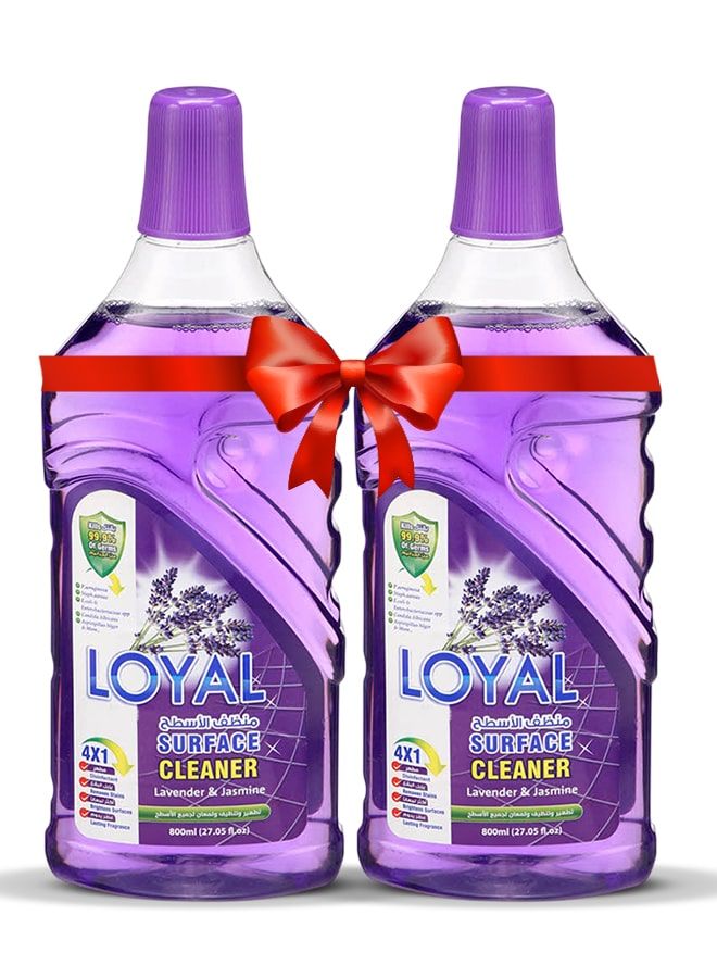 لويال منظف ​​أسطح، عبوتان سعة 800 مل برائحة اللافندر والياسمين - Image 1