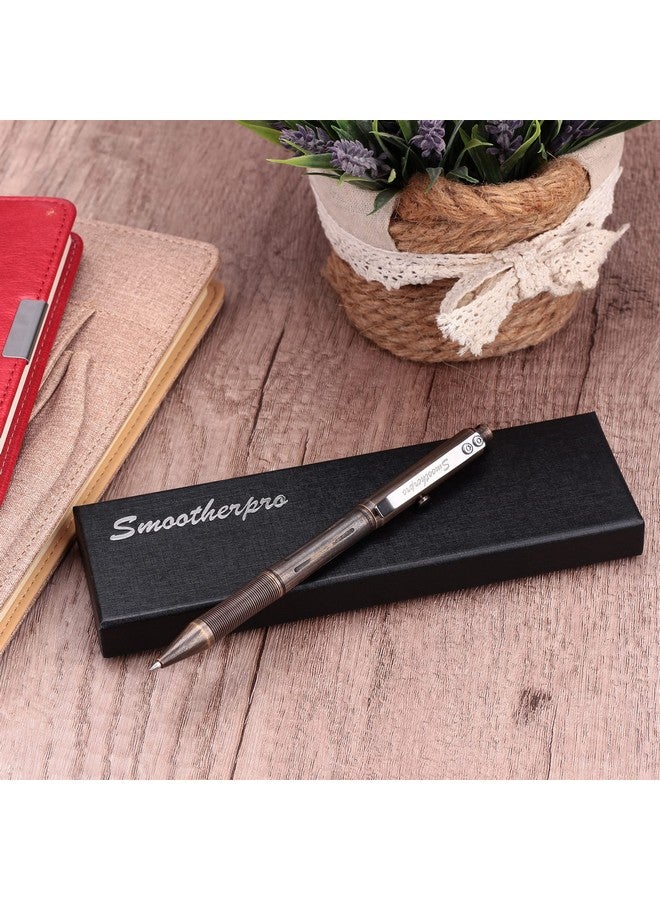 قلم عمل مسمار نحاسي صلب متوافق مع بايلوت G2 عبوة مشبك من الفولاذ المقاوم للصدأ ثقيل الوزن لمرض باركنسون والتهاب المفاصل ومطلي بالنحاس باللون الأسود القديم (Rg335) - Image 3