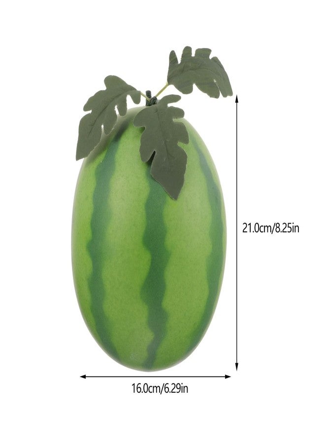 BESTOYARD Artificial Watermelon Model, Realistic Faux Watermelon Slice for Home Decor, Photography Props, Teaching, Lightweight Foam Fruit Decoration - Image 2