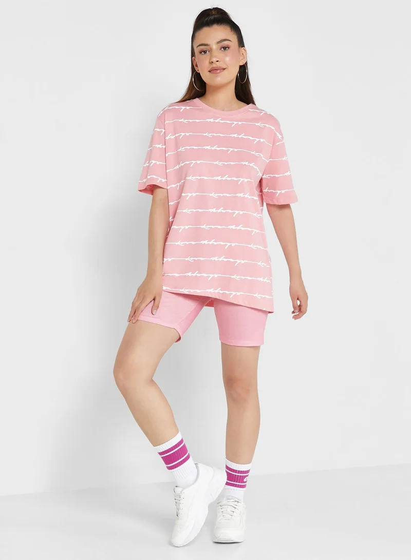 Ginger Short Sleeve Graphic Tee & Shorts Set