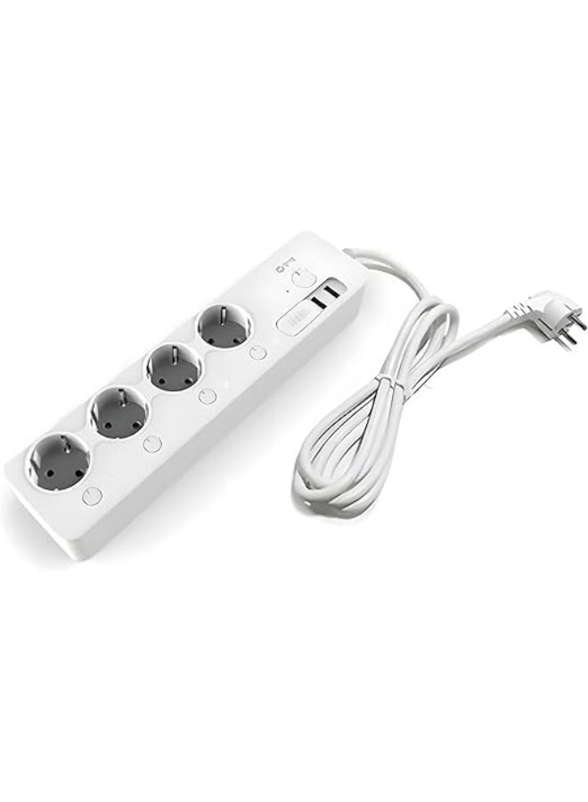 Smart Power Strip with Overload Protection and Remote Control – Energy Saver for TV and Computer – - Image 4