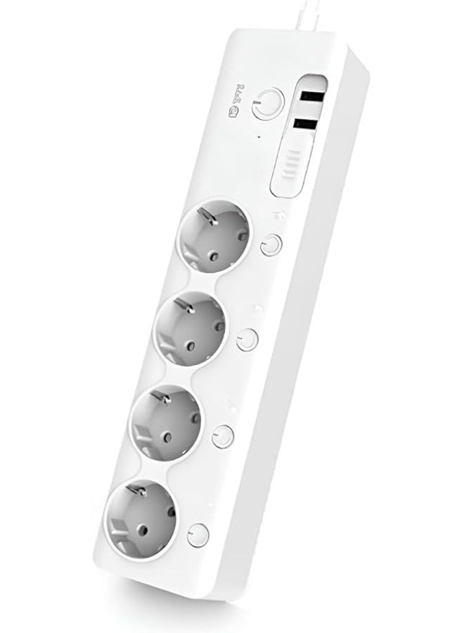 Smart Power Strip with Overload Protection and Remote Control – Energy Saver for TV and Computer – - Image 3