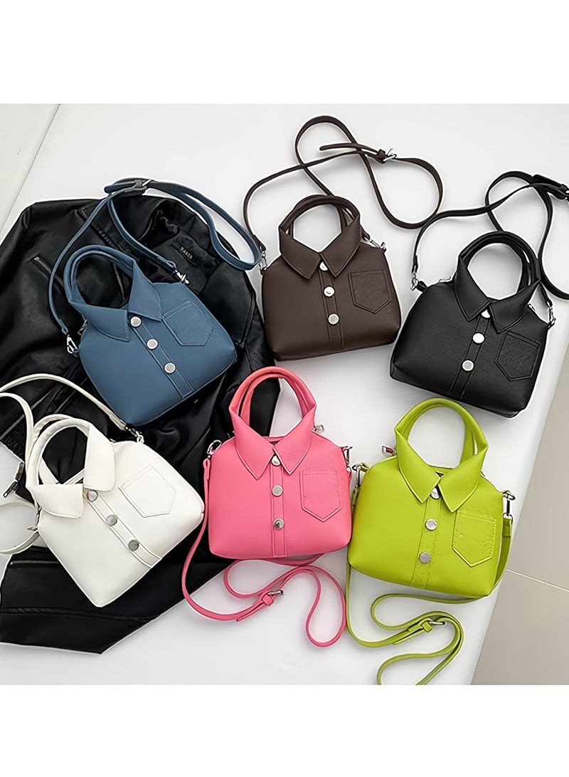 AROAQ Women Handbag, Lightweight Elegant Design Women Shirt Bag, High Quality Material Compact Crossbody Bag, Soft And Durable Shoulder Bag For Women, (1pc, Blue) - Image 2
