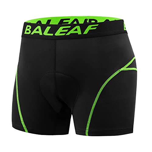 baleaf Men's 3D Padded Bike Shorts Cycling Underwear MTB Liner Road Biking Bicycle Clothes Green XL - Image 2