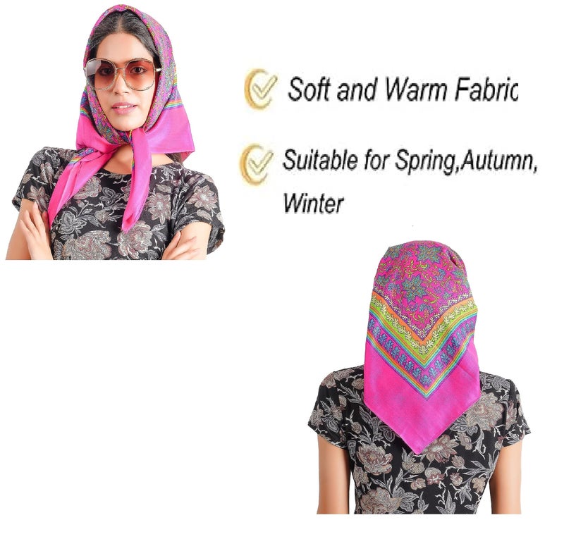 KETKAR Wool Women's Cold Weather Scarf & Wraps for Female_Pack Of 1,Pink - Image 4