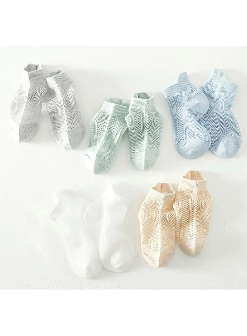 جوارب أطفال قطن 5 أزواج برسومات ممتعة للأولاد والبنات من 3 إلى 6 سنوات - Image 3