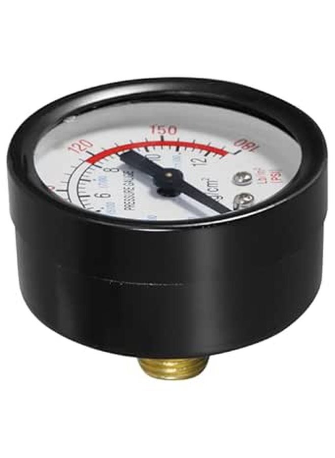 Vertical 1 4 Inch 2 Port Iron Dial Oil Free Air Compressor Pressure Gauge - Image 1