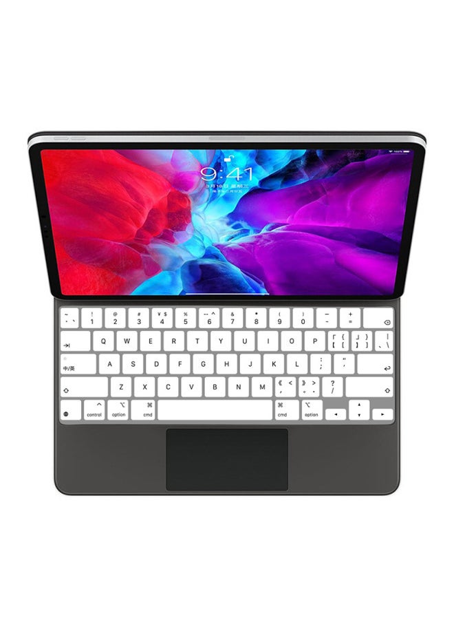 متوافق مع لوحة مفاتيح Apple miaocontrol Bluetooth 10.2 iPad Pro 12.9 tpu 11 بوصة من السيليكون المطلي - اللون: مساحة Aoxiang - الحجم: iPad 10.9 "لوحة مفاتيح Wonderful Control من الجيل العاشر 2022